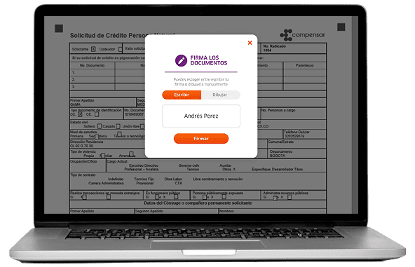 Revisa las condiciones y firma digitalmente el documento