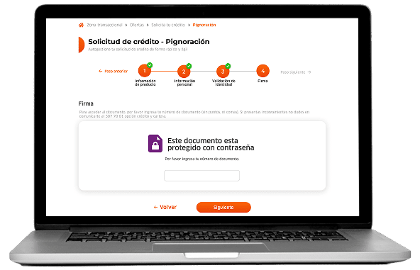 Revisa las condiciones y firma digitalmente el documento