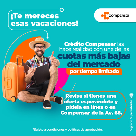 Feria de Crédito Compensar. Aprovecha una de las cuotas más bajas en el mercado del 4 al 22 de junio