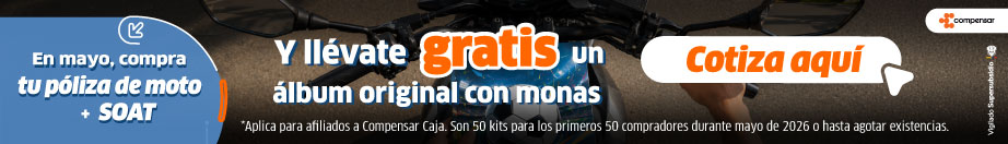En mayo, compra tu póliza de carro o moto y SOAT, y llévate gratis un álbum original del Mundial con monas y entradas dobles al Privilegios Fest el 27 de junio. Cotiza aquí  