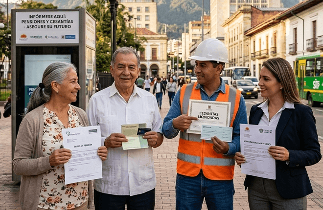 Personas pensionadas y trabajadores