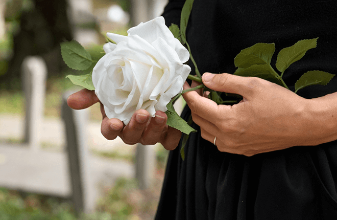 Foto de persona en luto