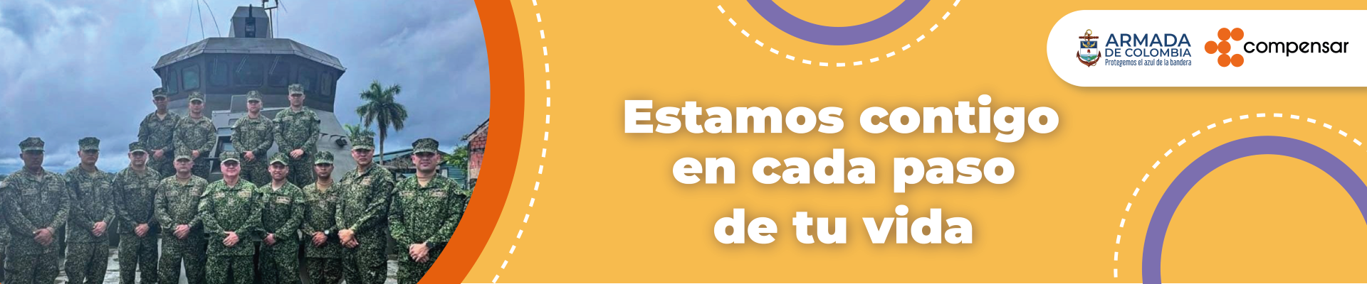 Cuerpo militar de la armada en base militar