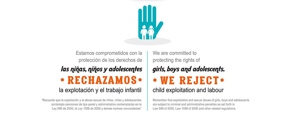 Estamos comprometidos con la protección de derechos de los niños, niñas y adolescentes
