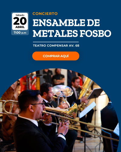 banner evento FOSBO artista tocando instrumento