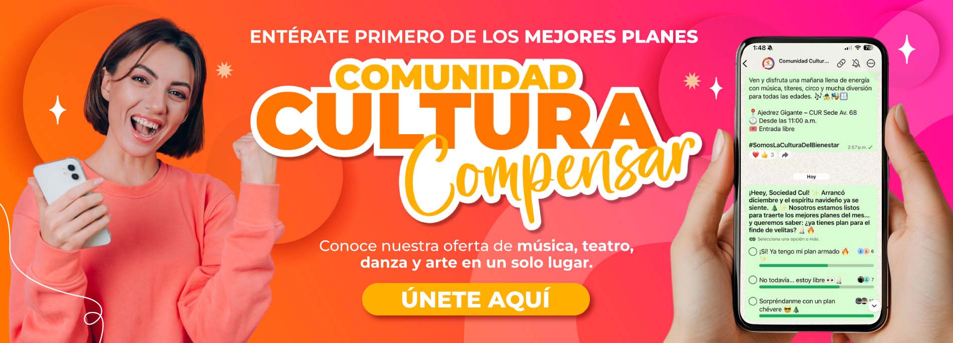 banner membresia cultura en escena