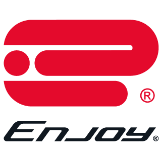 Logo de Enjoy - Patrocinador de la Carrera Atlética de Compensar