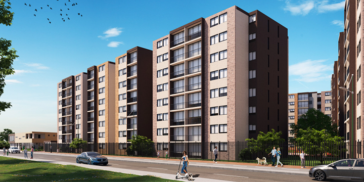 Plano general de un apartamento en Altamorada II