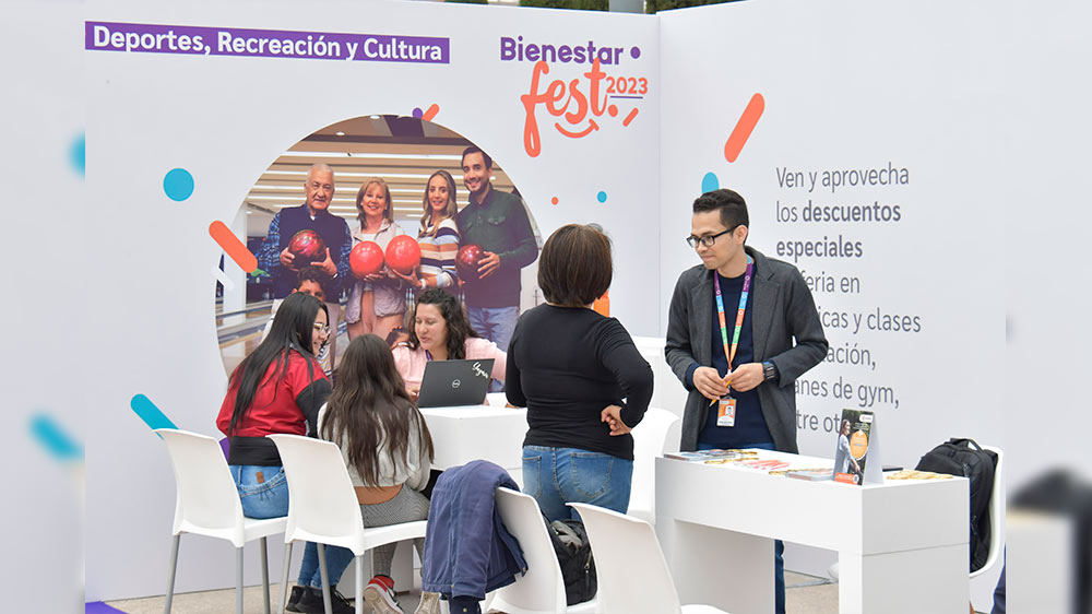Stand de deporte, recreación y cultura