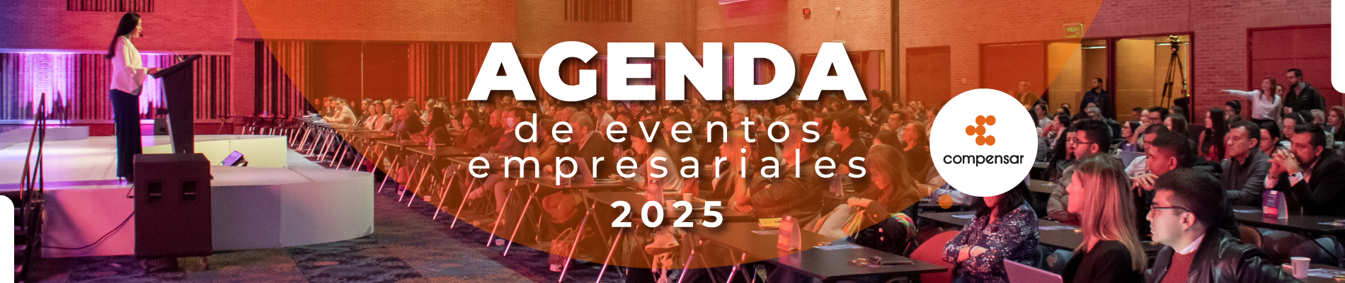 Banner Agenda de eventos empresariales Compensar 2025