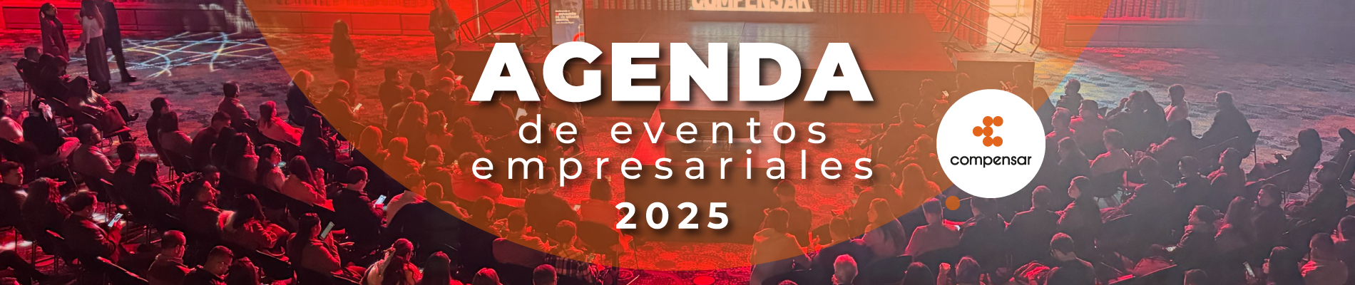 Banner Agenda de eventos empresariales Compensar 2025