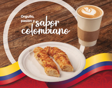 Rollo de pan de queso + americano grande o latte mediano.