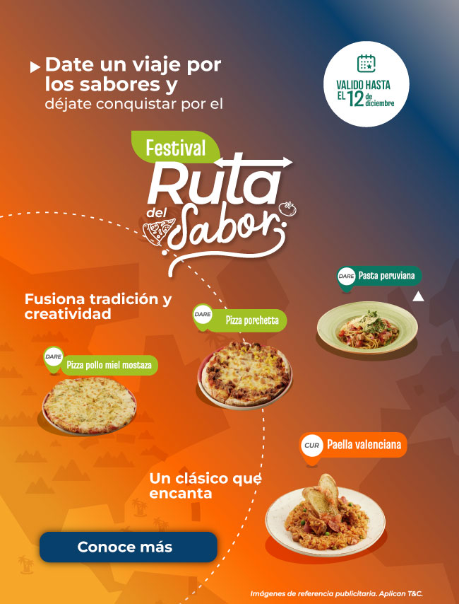 Date un viaje por los sabores y déjate conquistar por el Festival ruta del sabor, fusiona tradición y creatividad, un clásico que encanta, conoce más.