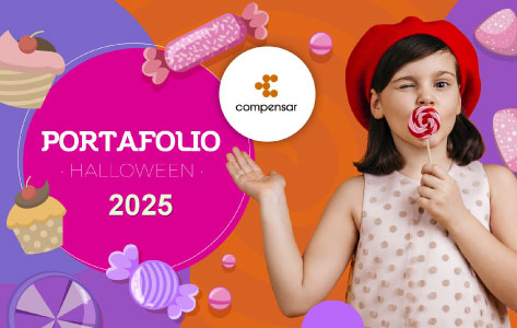 portada de portafolio de halloween 2025 compensar