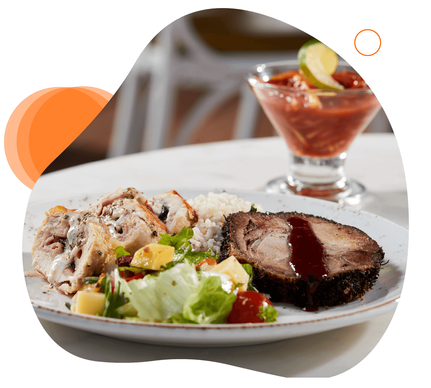 imagen de el menú ofrecido en el festival gastronomico