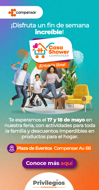 Descuentos y actividades en la feria Casa Shower Compensar 17 y 18 de mayo