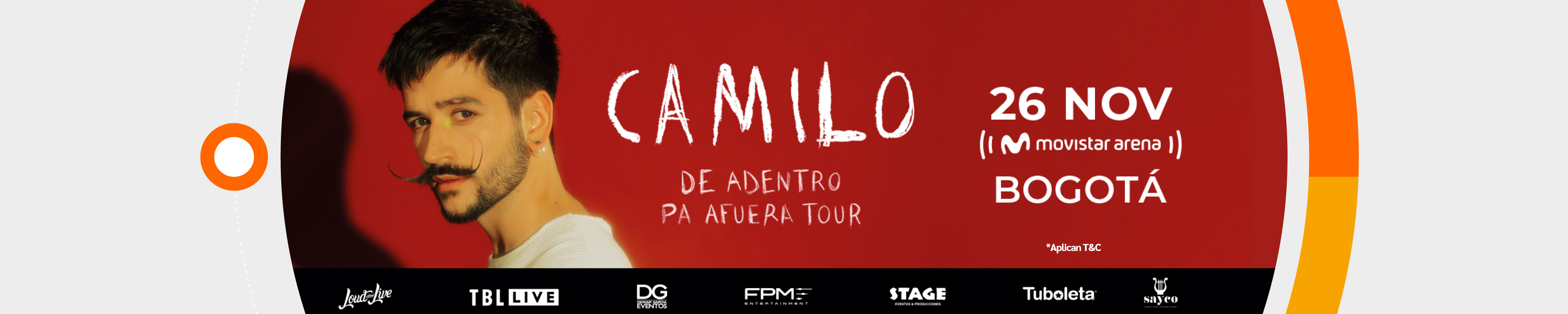 Banner Concierto Camilo