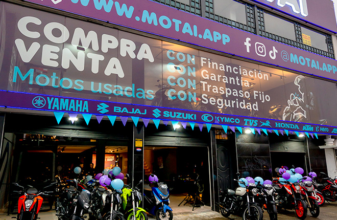 Fachada de tienda motai