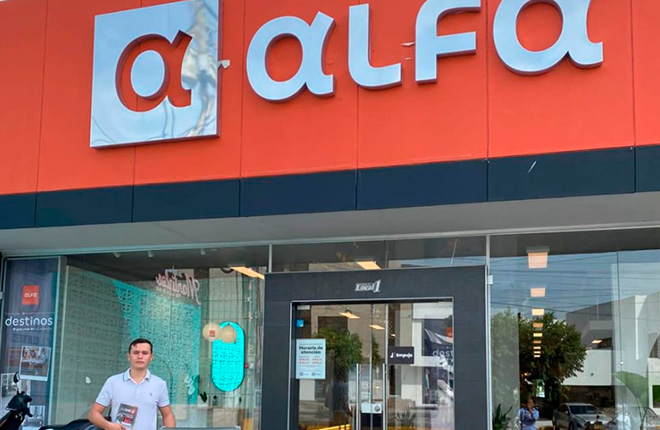 Entrada de tienda alfa