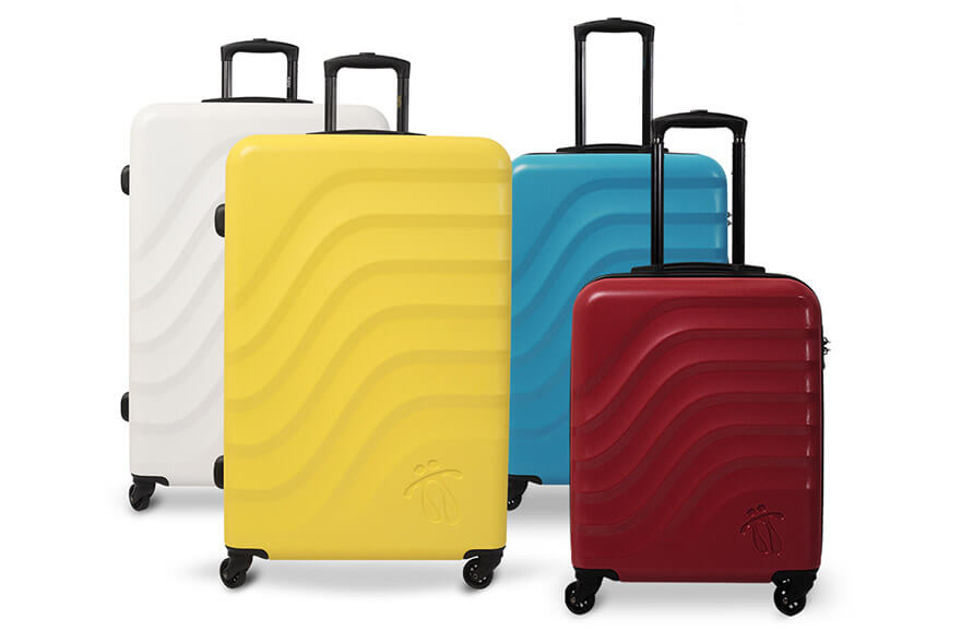 Maletas de viajes de diferentes colores