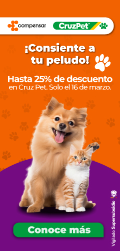 ¡Consiente a tu peludo!.Hasta 25% de descuento en Cruz Pet. Solo el 16 de marzo. Conoce más.
