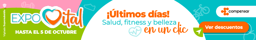 Expo Vital. ¡Últimos días!, Salud, fitness y belleza en un clic. Hasta el 5 de octubre. Ver descuentos