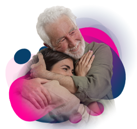 Personas dándose un abrazo