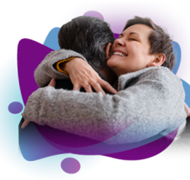 Personas dándose un abrazo