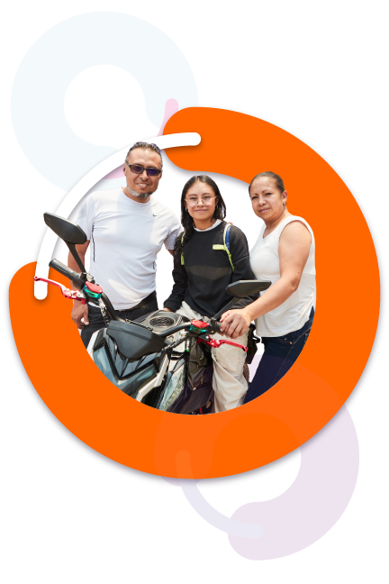 Imagen de familia en feria