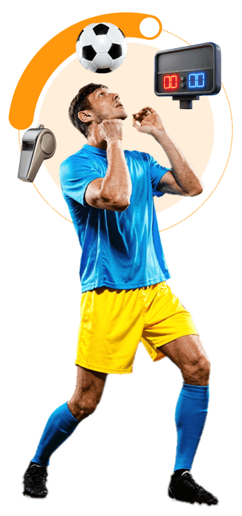 Mujer con balón de fútbol