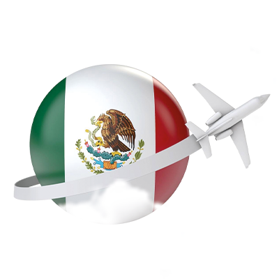 Bander de México y avión