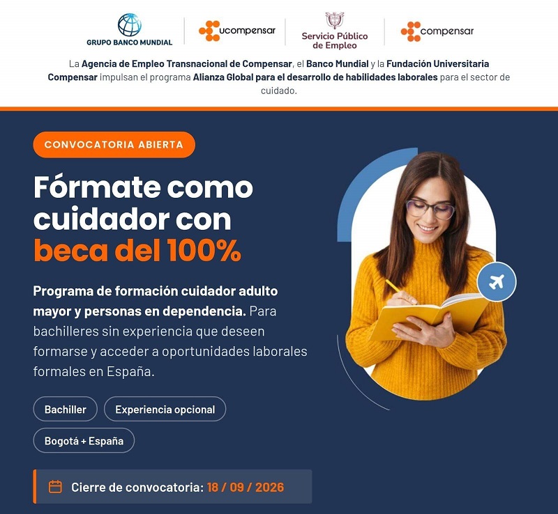 Accede a una beca completa y conviértete en el candidato idóneo para empleadores en España. 
