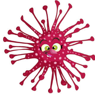 Ilustración del virus de la varicela