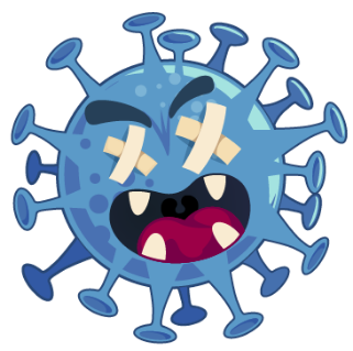 Ilustración del virus de poliomielitis