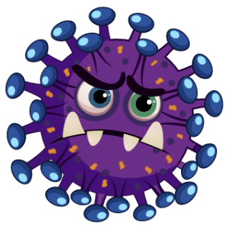 Ilustración del virus que ocasiona el sarampión 