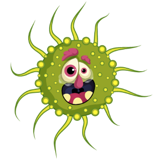 Ilustración de la bacteria que ocasiona la tos ferina