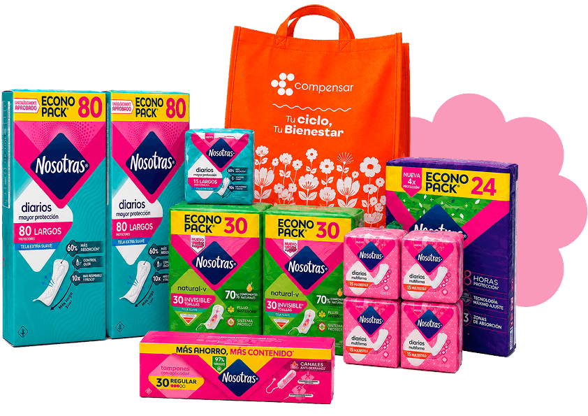 Foto kit cuidado menstrual