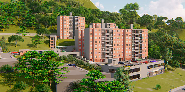 Render Proyecto de vivienda Arboleda de Chicalá
