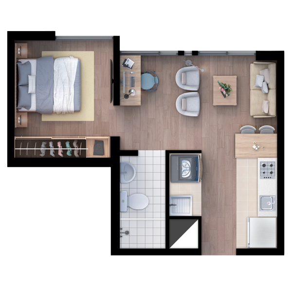 Plano proyecto Tipo 1 VIS