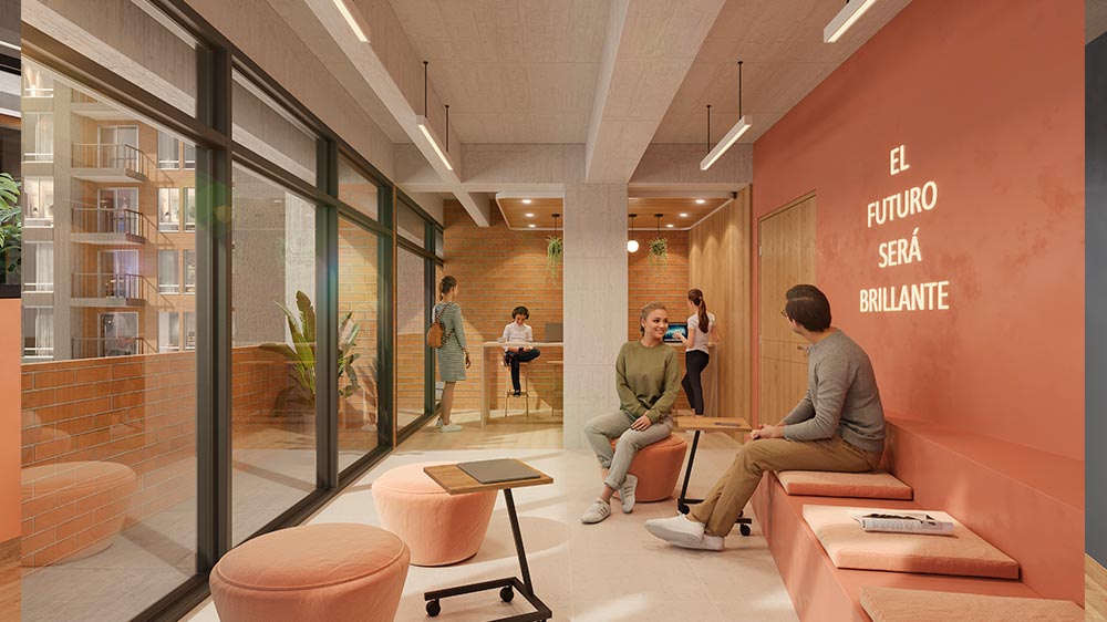 Render Coworking Proyecto Tybá Reservado ll