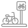 Icono parqueo de bicicletas