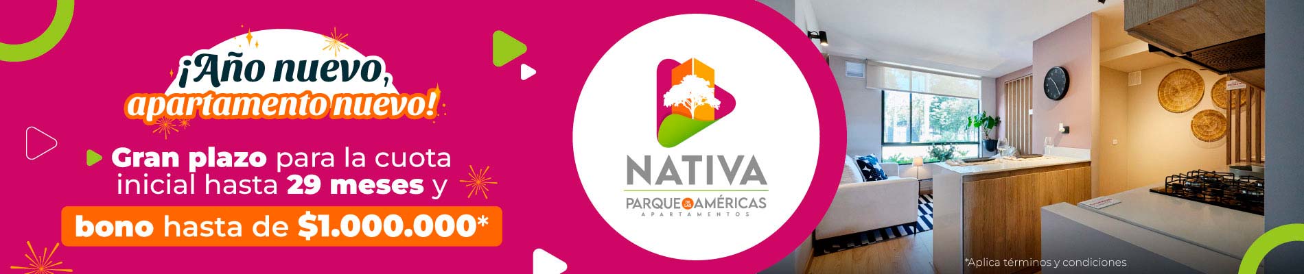 Banner con imágenes referentes al Proyecto Nativa