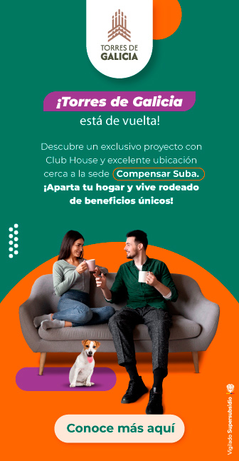  ¡Torres de Galicia está de vuelta! 
        Descubre un exclusivo proyecto con club house y excelente ubicación, cerca a la sede Compensar Suba. ¡Aparta tu hogar y vive rodeado de beneficios únicos! 
        Conoce más aquí. 