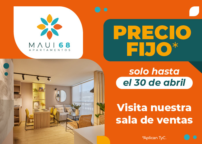Precio fijo* 
Solo hasta el 30 de abril 
Visita nuestra sala de ventas 